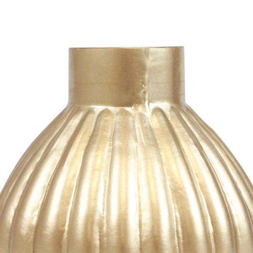 Floristik24 Vase guld glas vase løgformet dekorativ vase glas Ø10,5cm H11,5cm