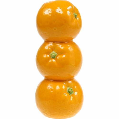 Floristik24 Vase med appelsiner dekorationsvase keramisk sommerdekoration citrusfrugt blomstervase