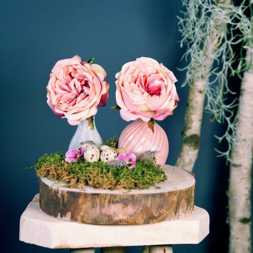 Floristik24 Vase Ø7.5cm H10cm perlemorrosa 6stk