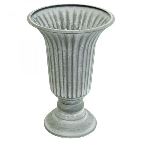 Floristik24 Dekorativ vase vintage kop vase bæger vase grå H21,5cm Ø15cm