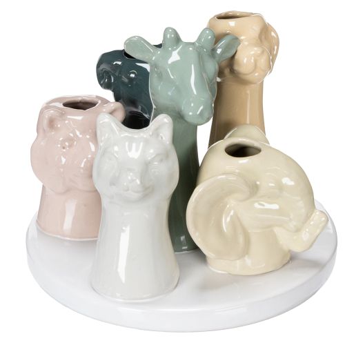 Vase dekorative dyrefigurer, perfekt til legende rumdesign, 13 cm
