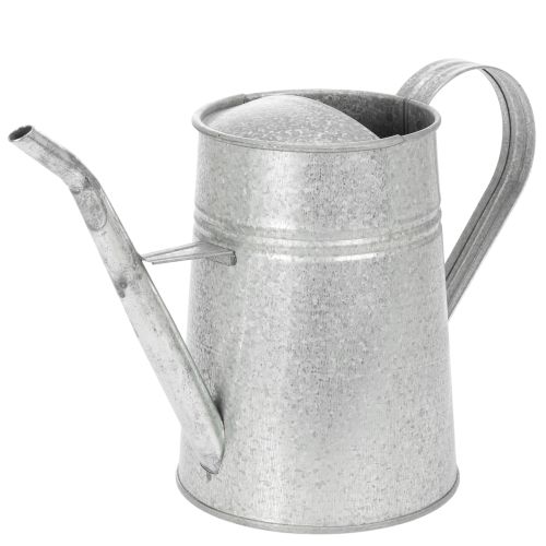 Galvaniseret dekorativ vandkande, metal, grå, vintage look, 1,7L, H23cm, til stilfuld blomsterdekoration og plantekasser købe | Floristik24.dk