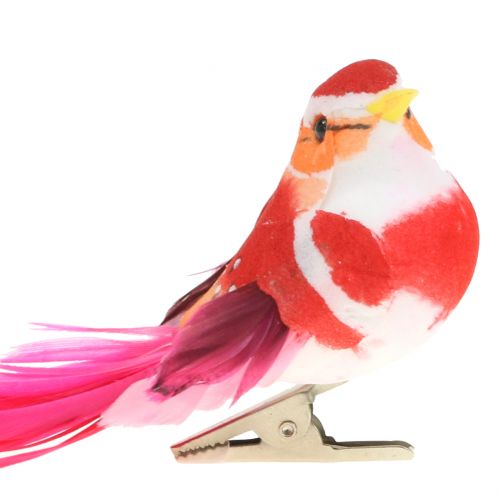 Artikel Fugl på klip pink, pink 15cm 12stk