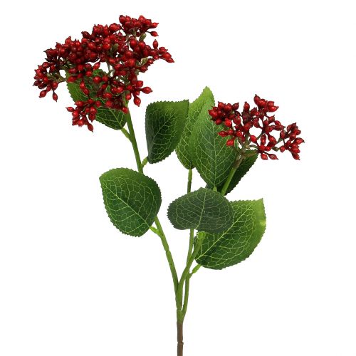 Berry gren røde viburnum bær 54cm 4stk