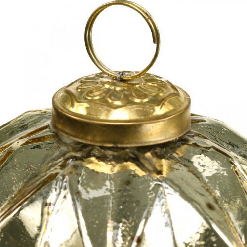 Artikel Vintage julekugler glas med mønster Ø10,5cm 3 stk