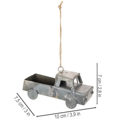 Artikel Dekorative vintage metalbiler til ophæng, assorterede størrelser, 9-10 cm, 4 stk.