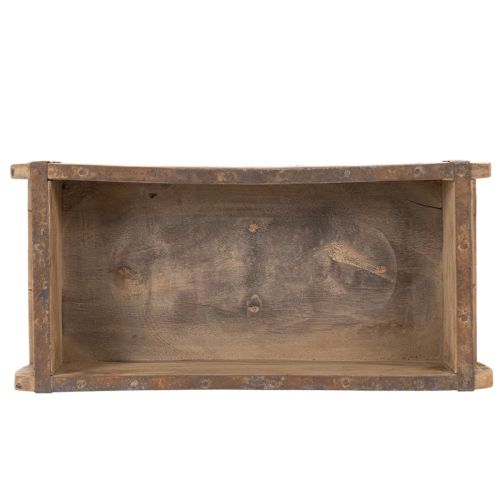 Vintage trækasse plantekasse murstensformet træ 30 cm | Floristik24.dk