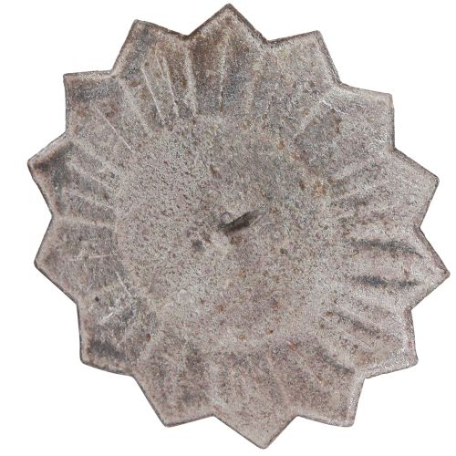 Artikel Vintage lysestage grå til stik i Ø11cm H8,5cm 4stk