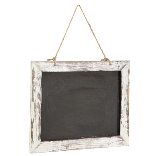 Floristik24 Vintage hængende tavle sort hvid 30×25cm 2stk