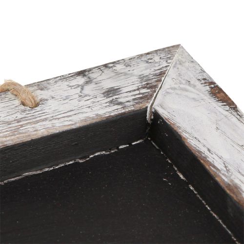 Artikel Vintage hængende tavle sort hvid 30×25cm 2stk