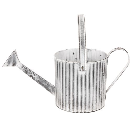 Vintage plantekasse Ø17cm, dekorativ vandkande, metalplantekasse shabby chic | Floristik24.dk