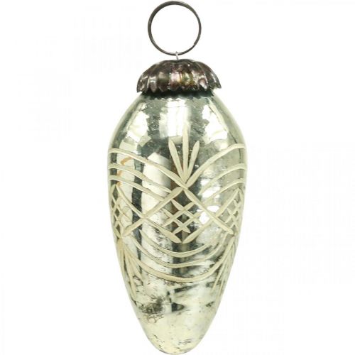 Artikel Vintage julepynt glas H7,5/8,5/9,5cm 3 stk