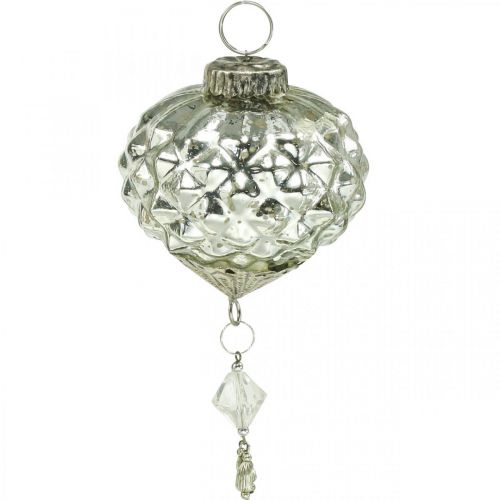 Floristik24 Vintage juletræspynt glaspynt H14/14,5cm 2stk