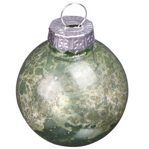 Artikel Vintage julekugler glas mini i mint Ø3cm 22 stk