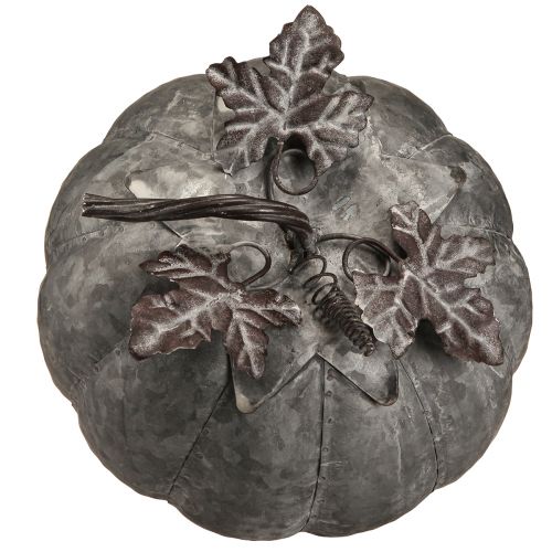 Floristik24 Vintage zink dekorativ græskar efterårsdekoration lavet af metal Ø21cm H20cm