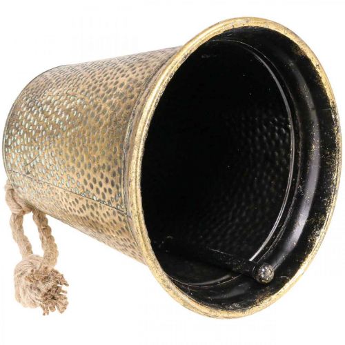 Floristik24 Deco klokke metal messing fingerbøl vintage Ø25cm H34cm