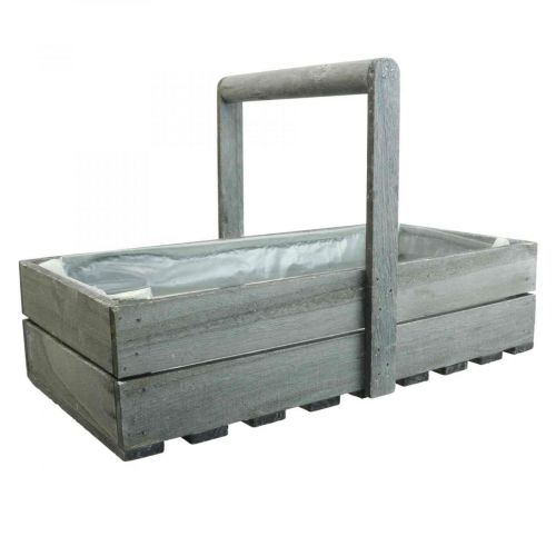 Vintage blomsterkasse plantekasse trækasse 40×20×10cm
