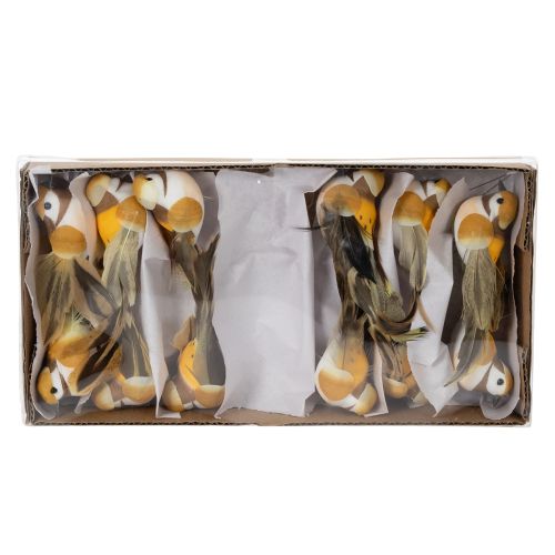 Artikel Fuglepynt til festlig bordpynt. Alsidige fuglepæle, 10 cm, 12 stk.