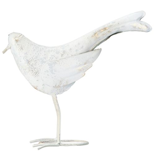 Artikel Fugledekoration Metal i hvidguld Vintage 29cmx24,5cm