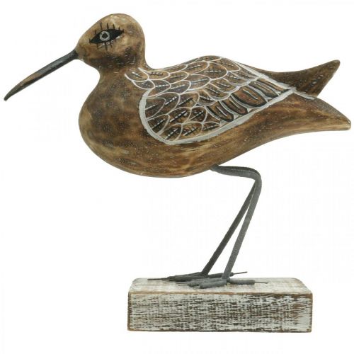 Artikel Træ Fugleskulptur Badeværelsesindretning Vandfugl H22cm