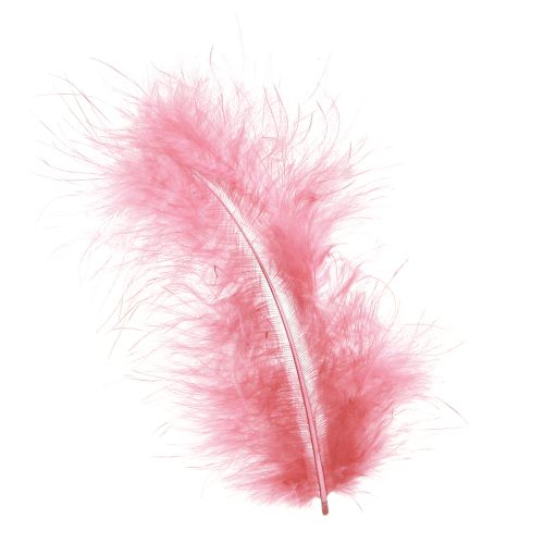 Artikel Fuglefjer håndværksfjer i pink forårspåske 20g