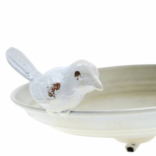 Floristik24 Fuglefoder til ophængning af metalcreme, rist Ø21cm H27cm
