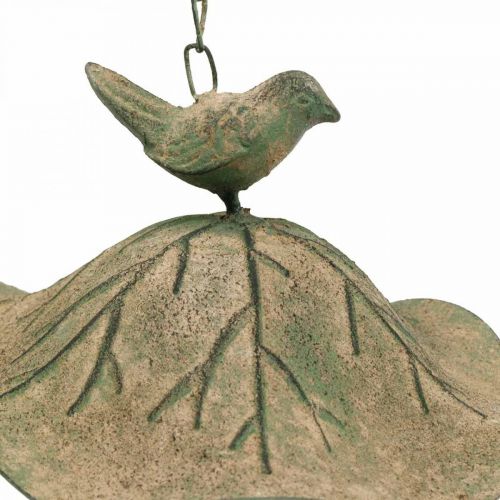 Floristik24 Fuglebad hængende metal fuglebad haven antik look H28cm