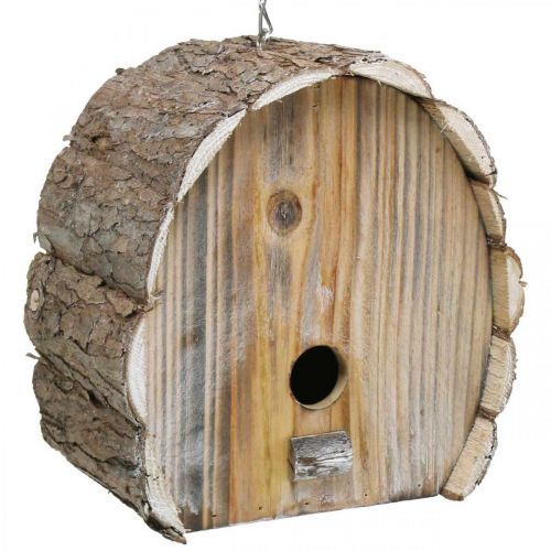 Artikel Dekorativ redekasse Fuglehus Træ Haveindretning Naturlig Hvidvasket H22cm B21cm