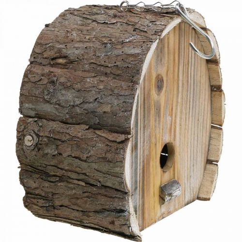 Artikel Dekorativ redekasse Fuglehus Træ Haveindretning Naturlig Hvidvasket H22cm B21cm