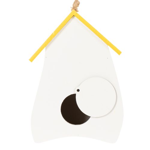 Artikel Dekorativt fuglehus med blomstermønster til indendørs og altanbrug, 21 cm
