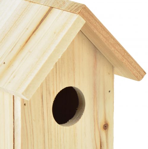 Floristik24 Fuglehus træredekasse blåmejsegrantræ 11,5×11,5×18cm