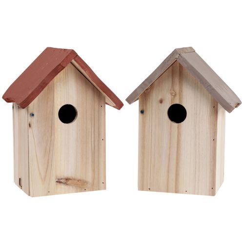 Floristik24 Fuglehus-redekasse i træ natur brun/beige 23cm 1 stk