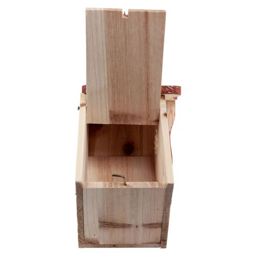 Artikel Fuglehus-redekasse i træ natur brun/beige 23cm 1 stk