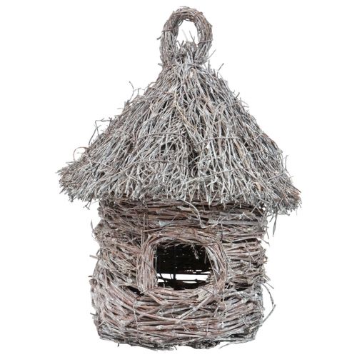 Floristik24 Dekorativt fuglehus træ metal dekorativt træhus Ø17cm H26cm