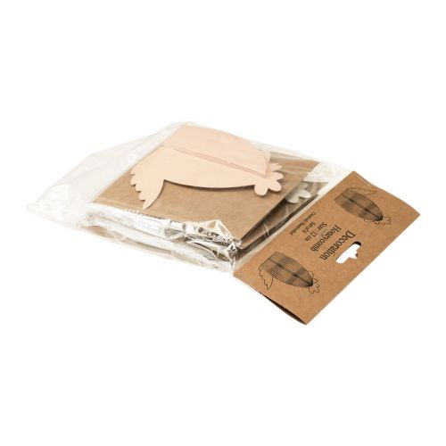 Artikel Honeycomb kylling bord dekoration påske hvid orange 11×6,5×12cm 6stk