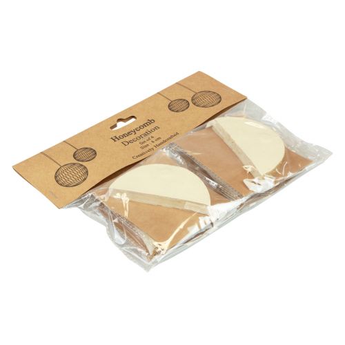 Artikel Honeycomb bolde honeycomb bolde Julecreme guld Ø8cm 4stk
