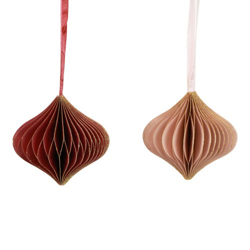Artikel Honeycomb kugler honeycomb kugler løg pink vin rød Ø8cm 4 stk