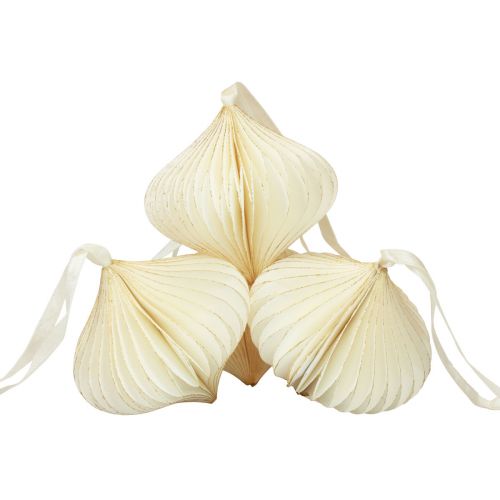 Artikel Honeycomb kugler honeycomb kugler løg hvidguld Ø8cm 4 stk