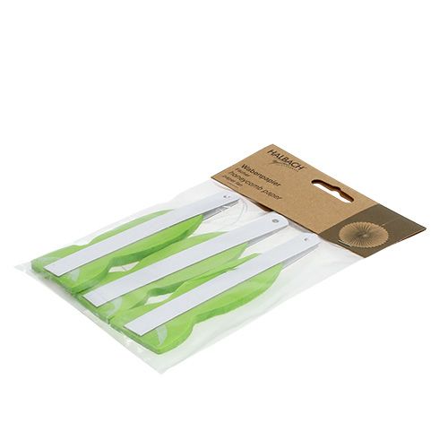 Floristik24 Blomsterstok papirblomst grøn Ø20cm 3stk