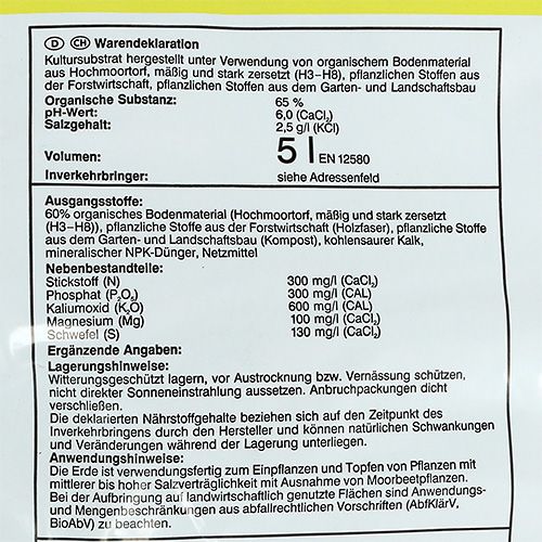 Artikel Earth Grow & Bloom Pottejord (5 liter)