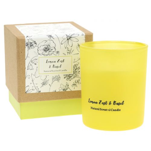 Floristik24 Duftlys i citron-basilikumglas Ø7cm