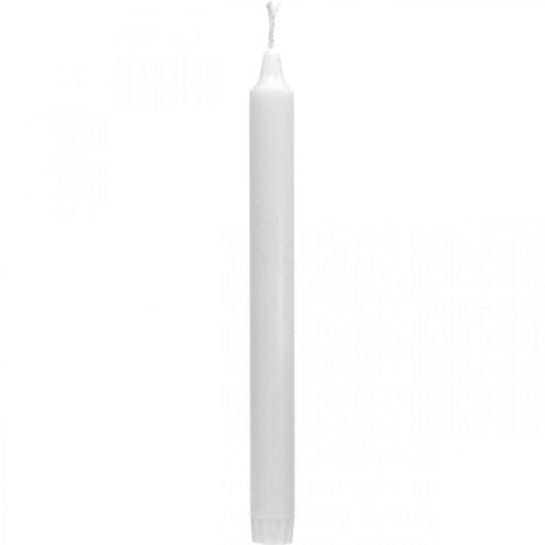 PURE vokslys pindelys hvid 250/23mm naturlig voks 4 stk.