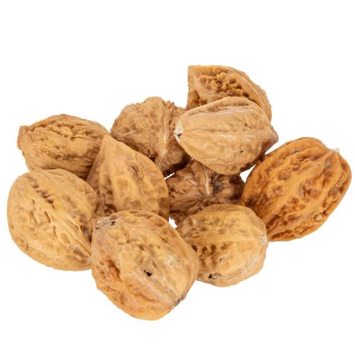 Valnødder, et naturprodukt til borddekoration og gør-det-selv-projekter. Naturlige valnødder, 4-5 cm, 300 g.