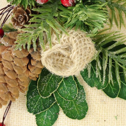 Artikel Vægdekoration juleklokke jute assorteret H20cm 2 stk.