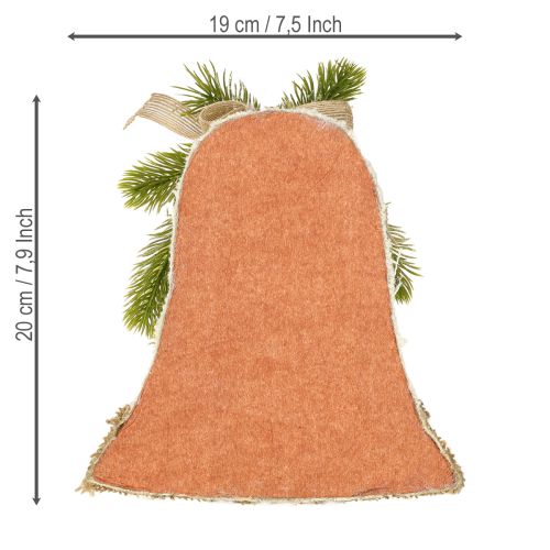 Artikel Vægdekoration juleklokke jute assorteret H20cm 2 stk.