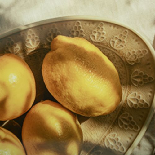 Artikel Vægdekorationsbillede med citroner sommerdekoration til ophæng 40x60cm
