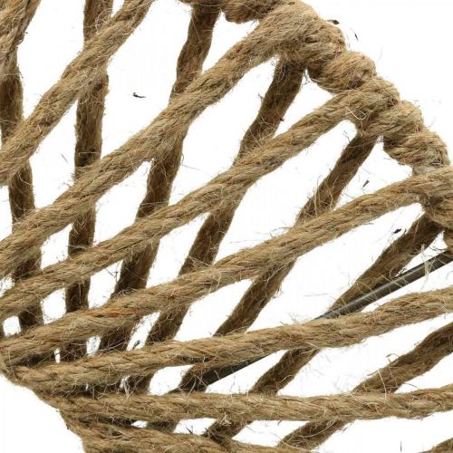 Floristik24 Vægdekoration Boho stil, dekorativt jutebånd Ø38cm