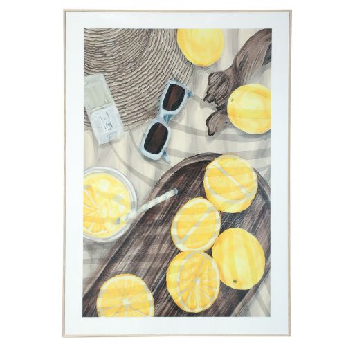 Artikel Vægdekoration sommerdekorationsbillede med citron limonade 40x60cm