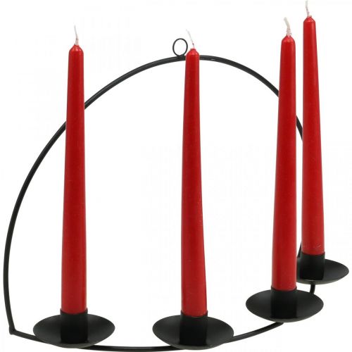Artikel Væg lysestage Sort Metal Stick Lysestage 35×24cm