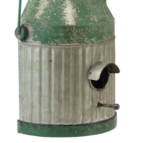 Floristik24 Dekorativ fuglehus metalvæg fuglekande mælkekande H26cm